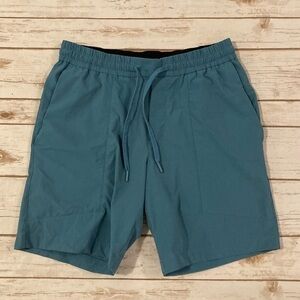 Lululemon Bowline Short 8" Ripstop Fabric ABC Size M Green Jasper